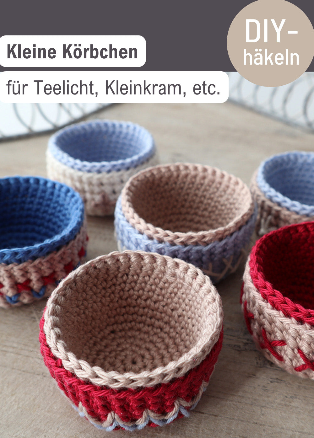 „Süße kleine Körbe“ – Eierbecher und LED-Teelichthalter