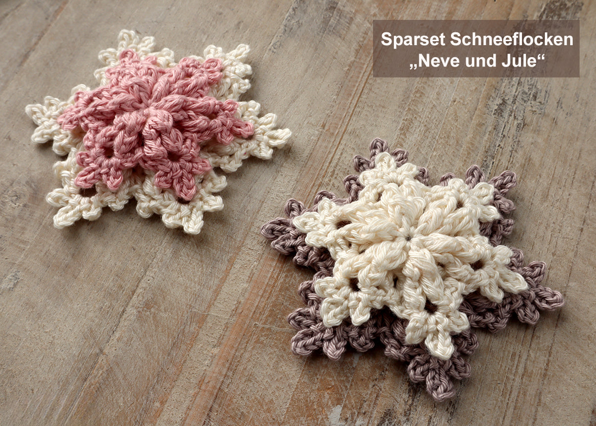 Schneeflocke "Neve" - Anhänger, Winterdeko, Baumschmuck