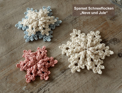Schneeflocke "Jule" - Winterdeko, Baumschmuck, Geschenkanhänger