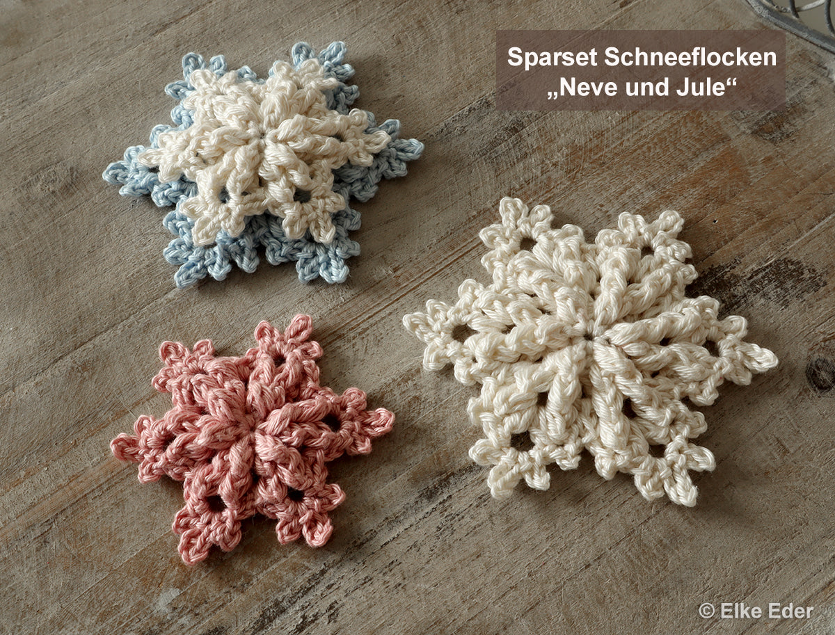Schneeflocke "Neve" - Anhänger, Winterdeko, Baumschmuck
