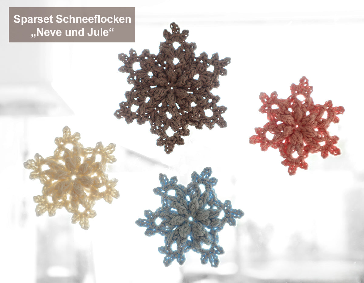 Schneeflocke "Neve" - Anhänger, Winterdeko, Baumschmuck