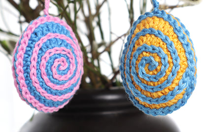 Osterei „Spirelli“ – Häkelanleitung für bunte Osterdeko