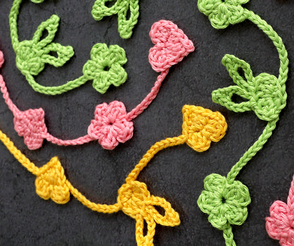 Ostergirlande „Hase, Herz und Blümchen“ – Dekokette