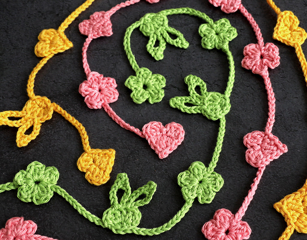 Ostergirlande „Hase, Herz und Blümchen“ – Dekokette