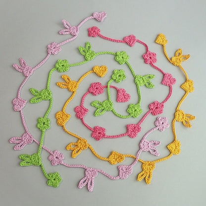 Ostergirlande „Hase, Herz und Blümchen“ – Dekokette