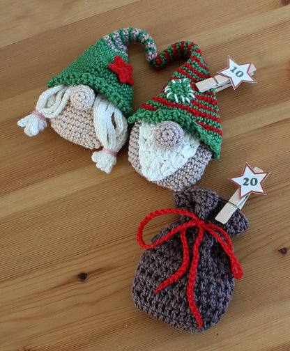 Adventskalender „Süße Wichtelbande“ – befüllbare Wichtel und Säckchen