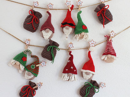 Adventskalender „Süße Wichtelbande“ – befüllbare Wichtel und Säckchen
